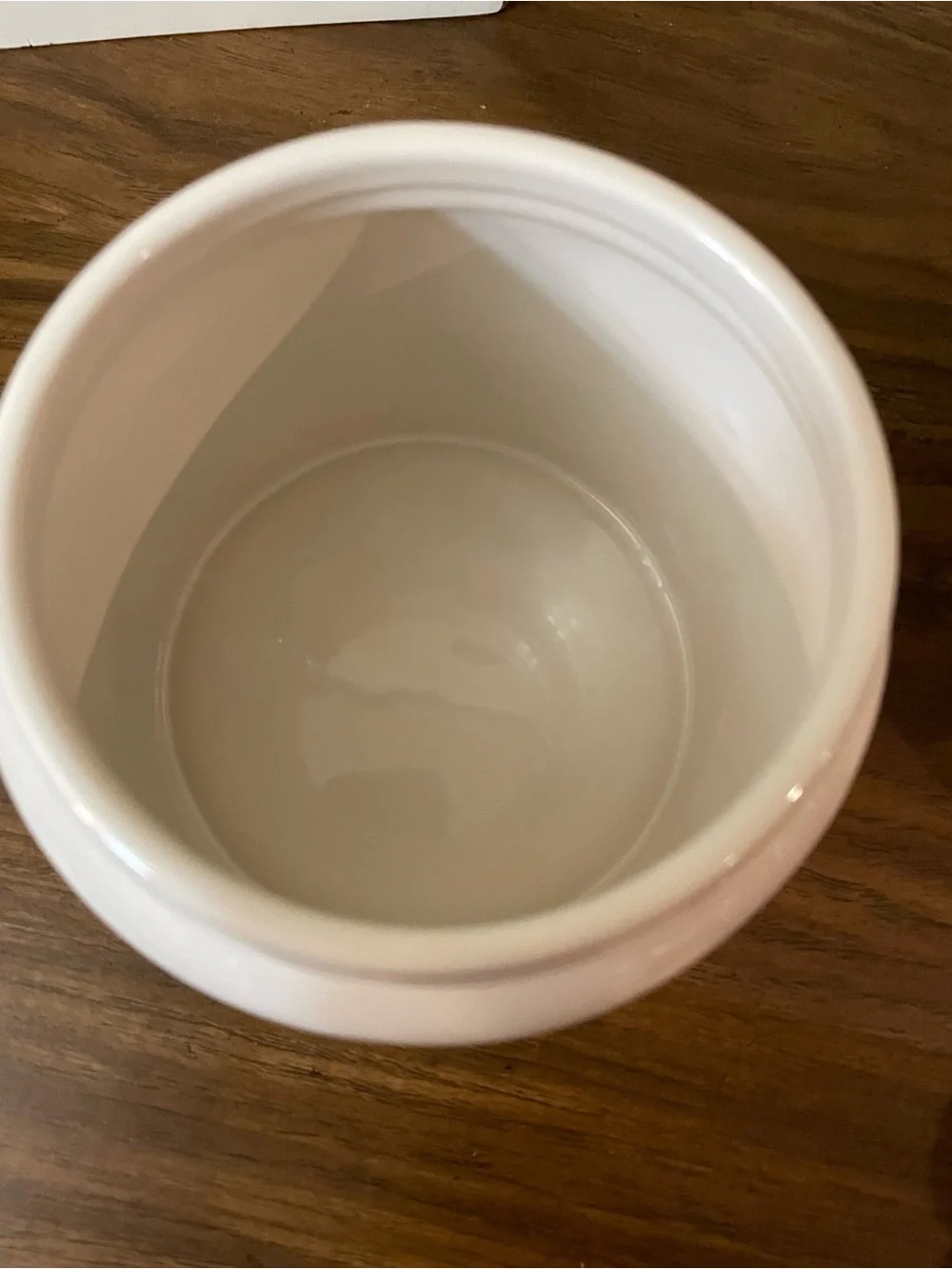 Rae Dunn White Ceramic Canister with Black 'HOLD' Lettering